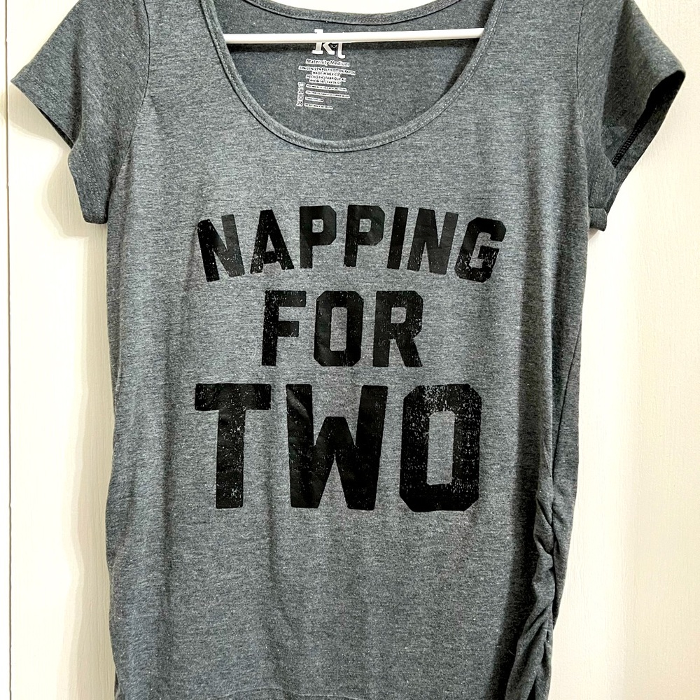 ‘Napping for Two’ Maternity Graphic Tee